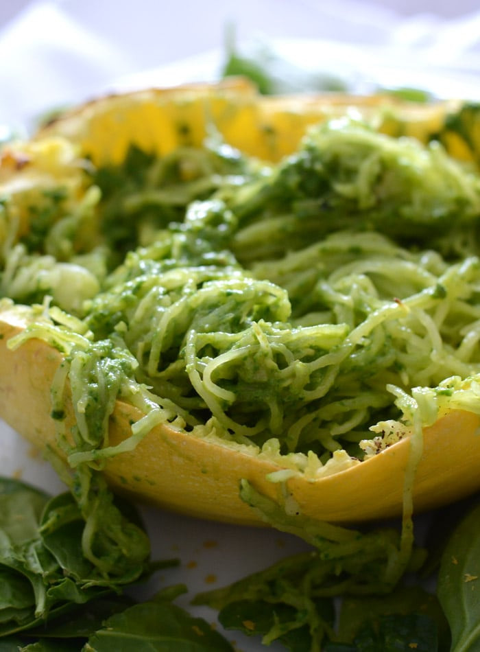 Low Fat Spaghetti Squash Recipes
 Low Fat Pesto Spaghetti Squash with Broccoli