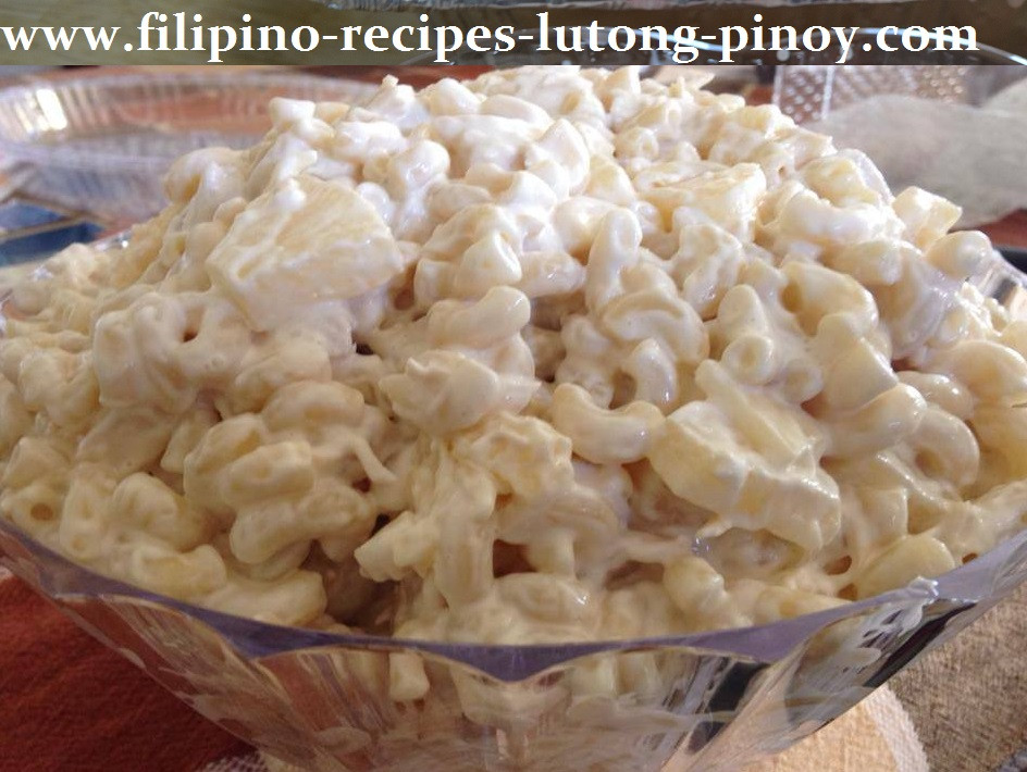 Macaroni Salad Filipino Style
 Filipino Macaroni Chicken Salad Pinoy Style Recipe