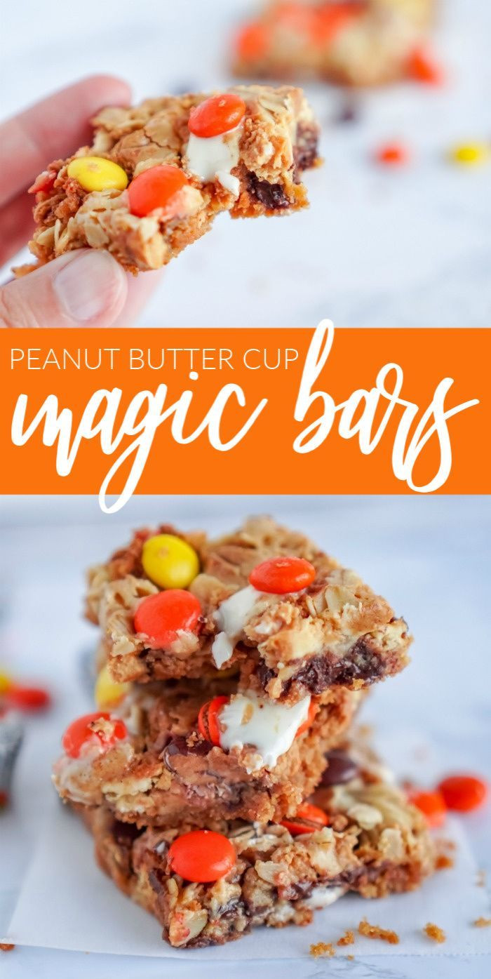 Magic Cup Dessert
 Peanut Butter Cups Magic Bars Recipe