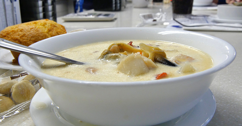 Maine Fish Chowder
 Maine Diner’s Seafood Chowder Twice as Good Show