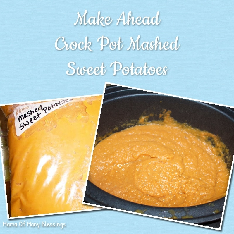 Make Ahead Crock Pot Mashed Potatoes
 Make Ahead Crock Pot Mashed Sweet Potatoes