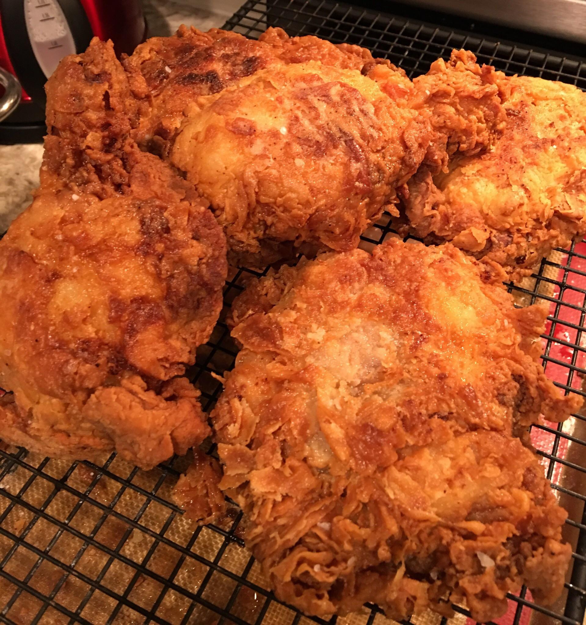 Making Fried Chicken
 Southern Fried Chicken [Homemade] food