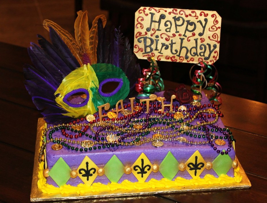 Mardi Gras Birthday Cake
 Mardi Gras Cake Cake Decorating munity Cakes We Bake