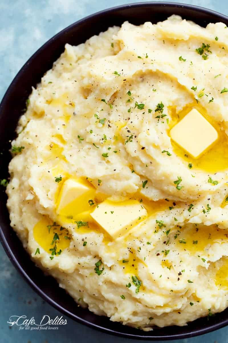 Mashed Potatoes Recipe For Two
 Creamy Slow Cooker Mashed Potatoes Cafe Delites