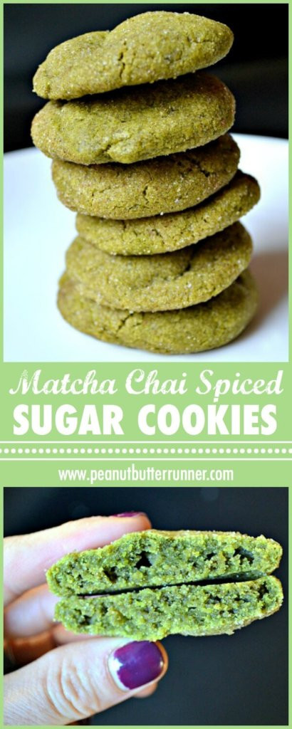 Matcha Sugar Cookies
 Matcha Chai Spiced Sugar Cookies