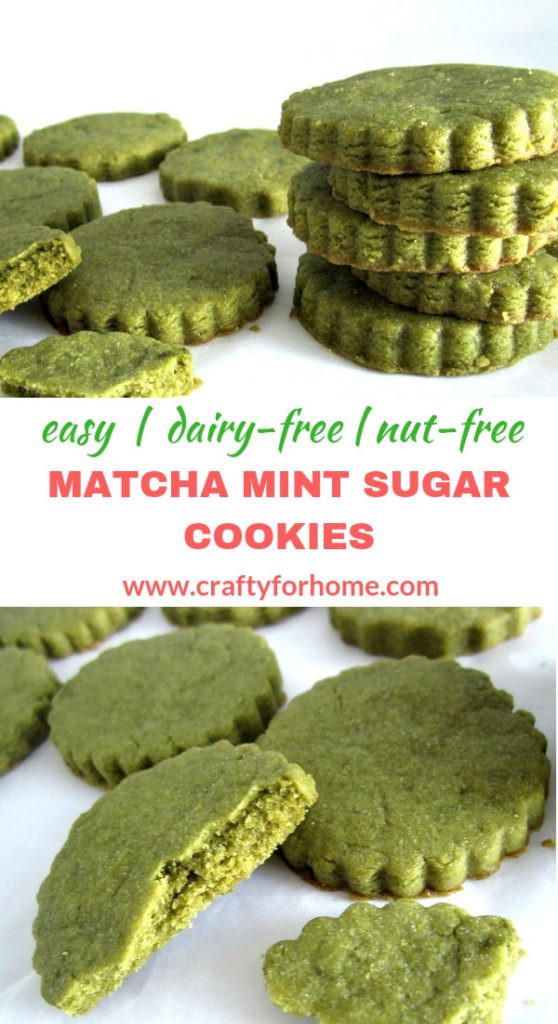 Matcha Sugar Cookies
 Matcha Mint Sugar Cookies