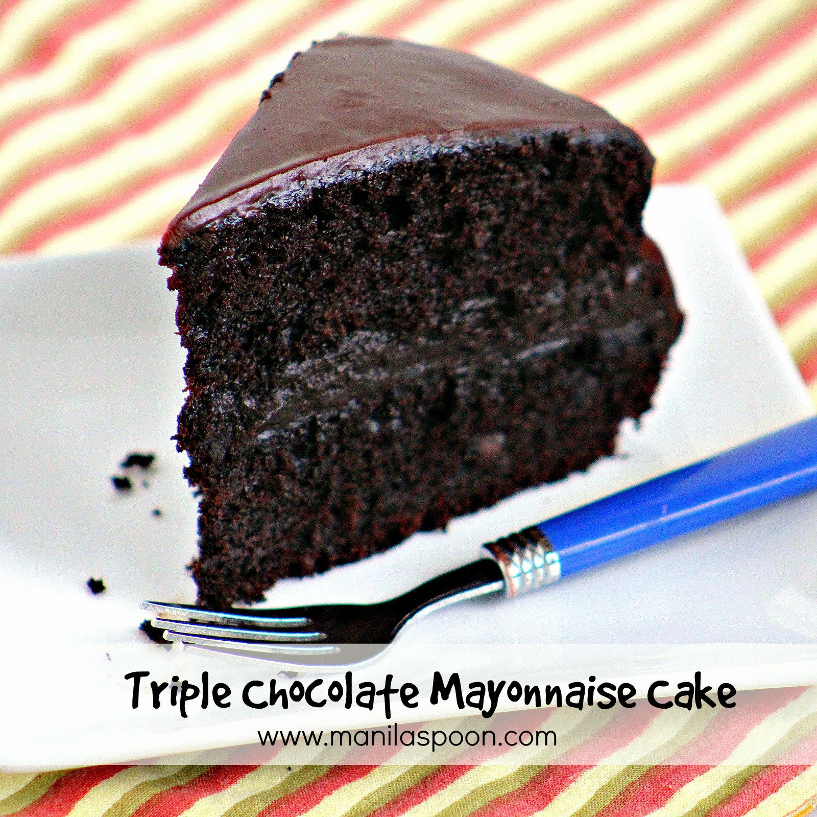 Mayonnaise Chocolate Cake
 Triple Chocolate Mayonnaise Cake