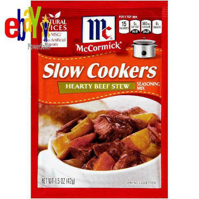 Mccormick Beef Stew Mix
 4 Pack Mccormick Slow Cookers Hearty Beef Stew Seasoning