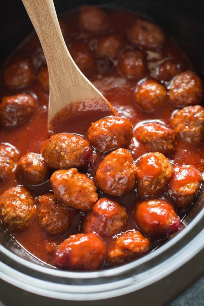 Meatball Bbq Sauce Recipe
 Crockpot Cranberry BBQ Meatballs Tastes Better From Scratch