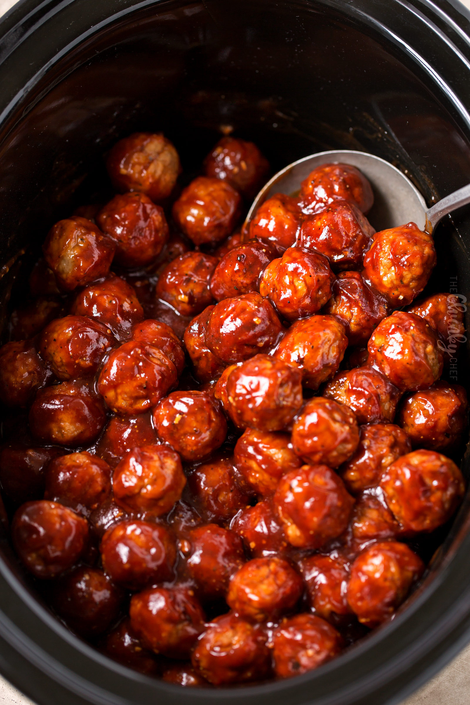 Meatball Bbq Sauce Recipe
 Cranberry BBQ Crockpot Meatballs The Chunky Chef
