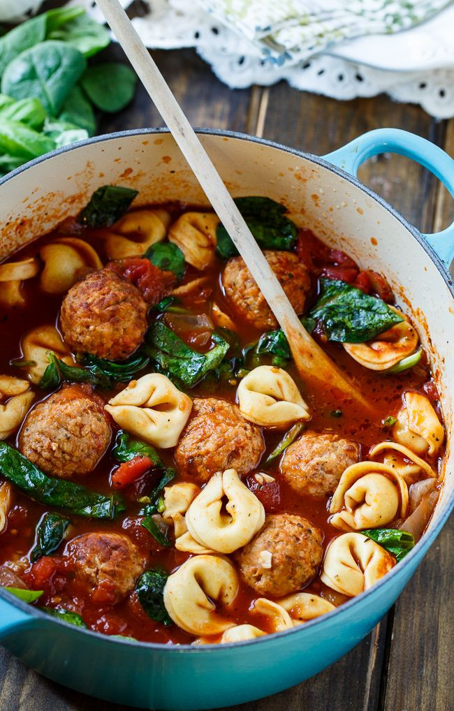Meatball Dinners Ideas
 Meatball and Tortellini Soup Recipe