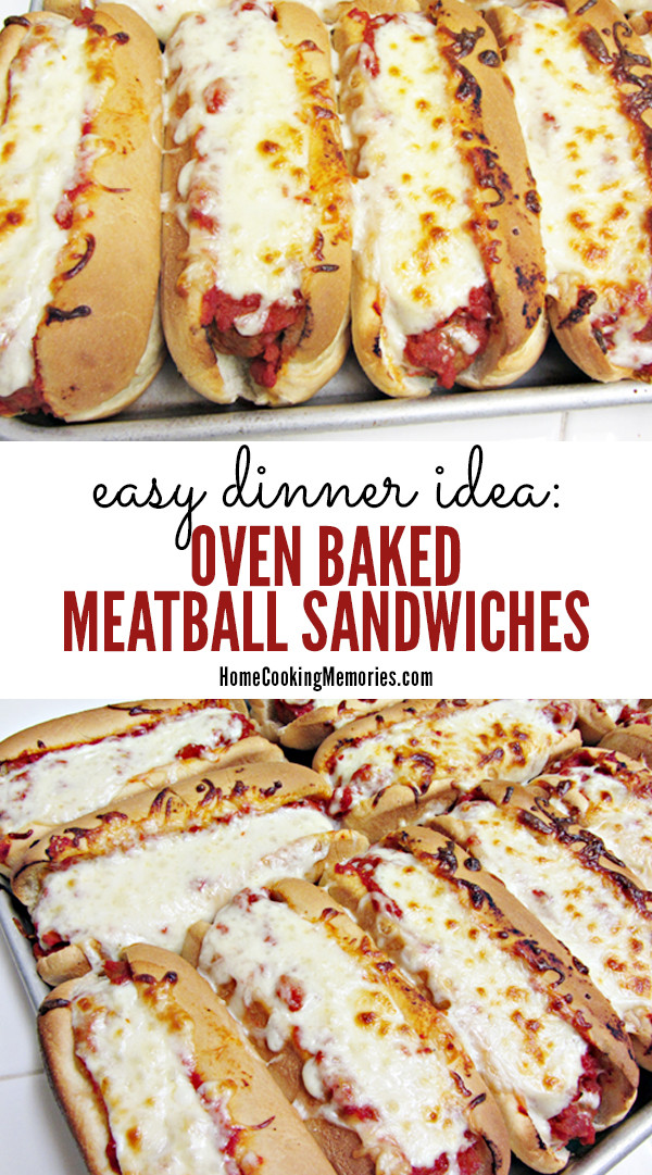 Meatball Dinners Ideas
 Easy Dinner Idea Oven Baked Meatball Sandwiches Recipe