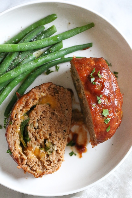 Meatloaf Recipe With Cheese
 Cheese Stuffed Turkey Meatloaf Recipe