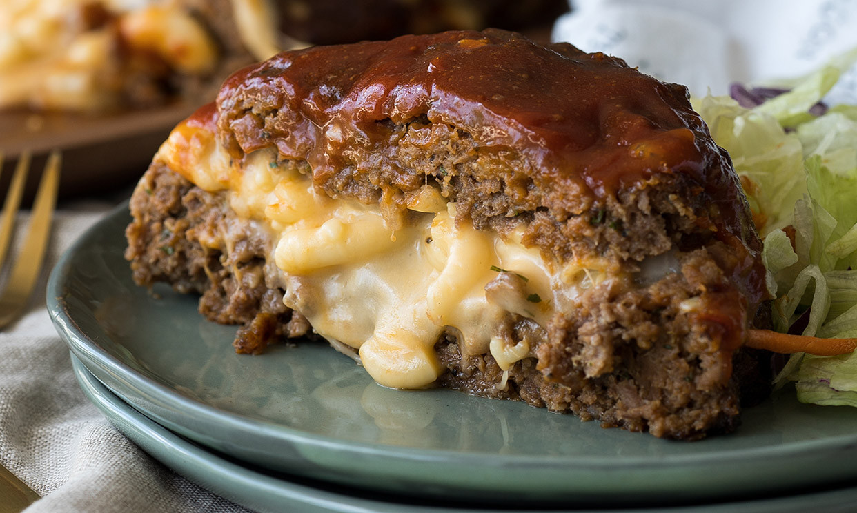 Meatloaf Recipe With Cheese
 Macaroni And Cheese Stuffed Meatloaf Recipe Bob Evans Farms