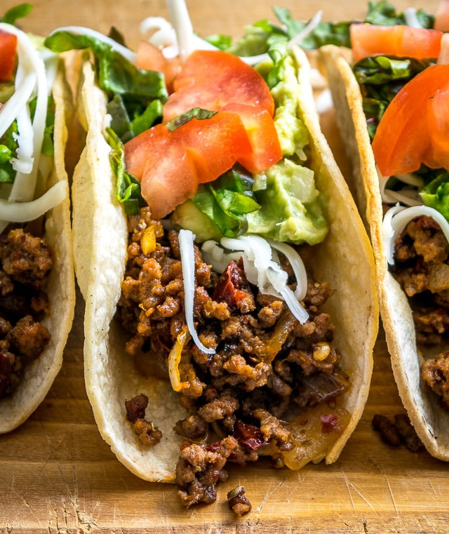 Mexican Beef Tacos
 Baked Taco Shells Are Just as Good as Fried