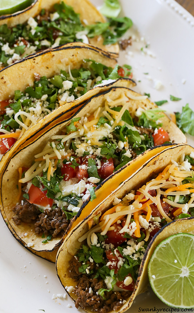 Mexican Beef Tacos
 Easy Ranch Beef Tacos Swanky Recipes