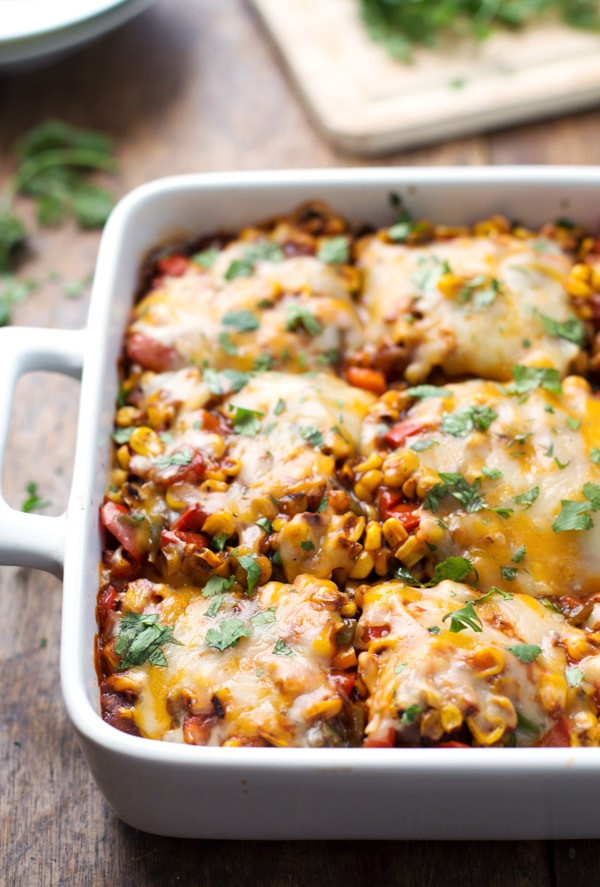 Mexican Casserole Recipe
 Healthy Mexican Casserole with Roasted Corn and Peppers