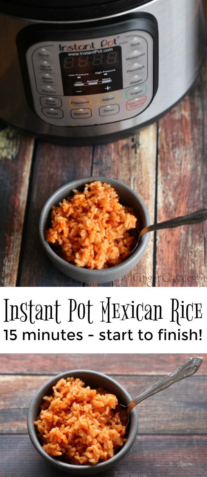 Mexican Rice Instant Pot
 Fifteen Minute Instant Pot Mexican Rice The Perfect Side