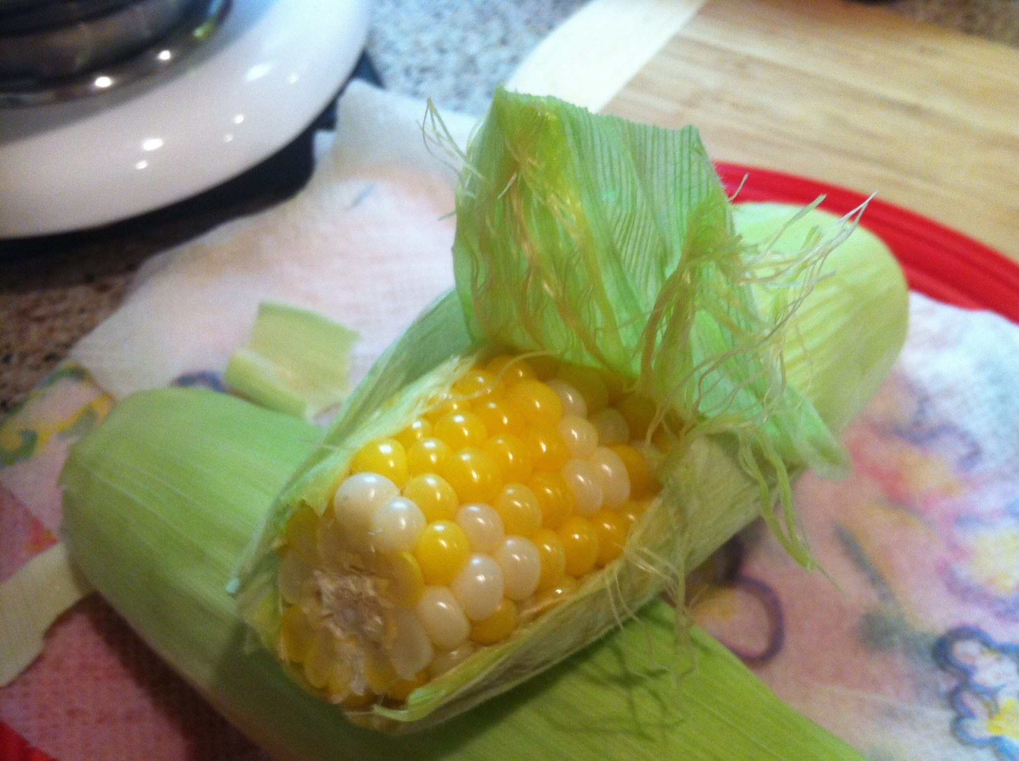 Microwave Sweet Corn
 Auntie Em’s Easy Microwave Corn on the Cob