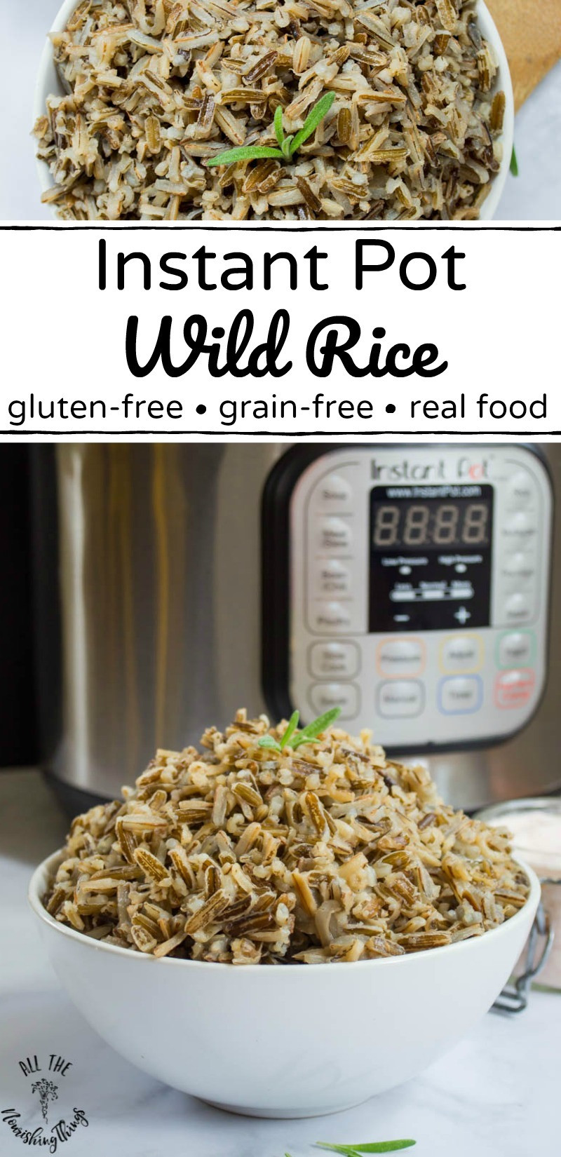 Microwave Wild Rice
 Instant Pot Wild Rice