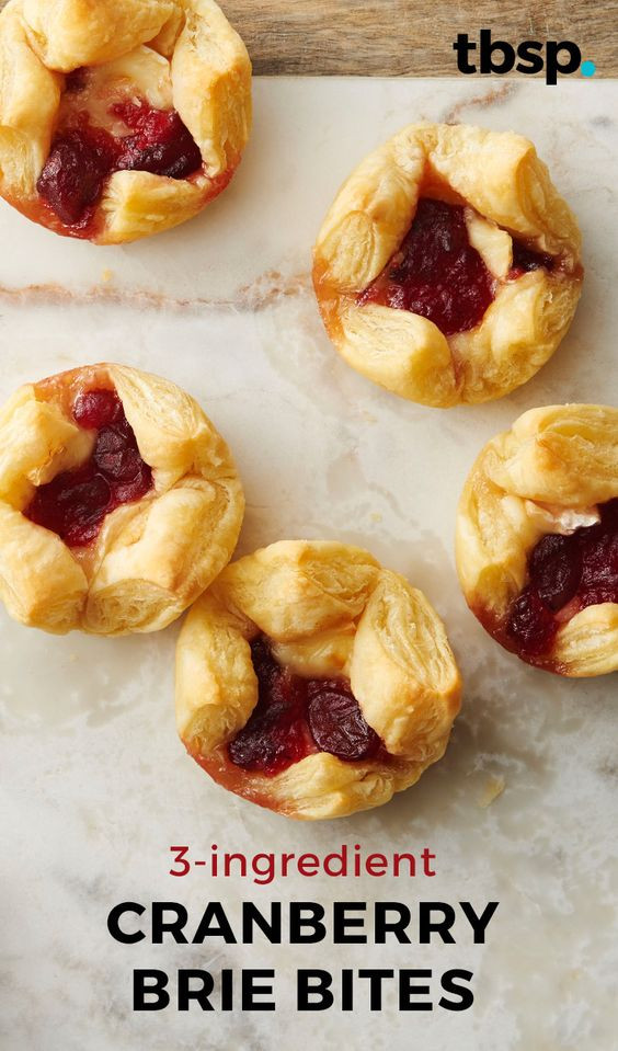 Mini Brie Puff Pastry Appetizers
 Brie Puff pastries and Cranberries on Pinterest