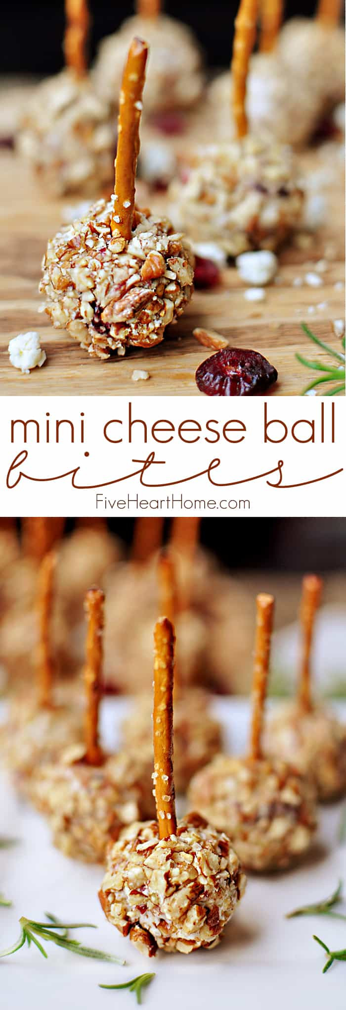Mini Cheese Ball Appetizers
 Mini Cheese Ball Bites • FIVEheartHOME