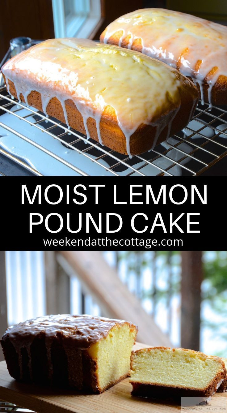 Moist Lemon Pound Cake
 This is one of my go to recipes when I’m going to a