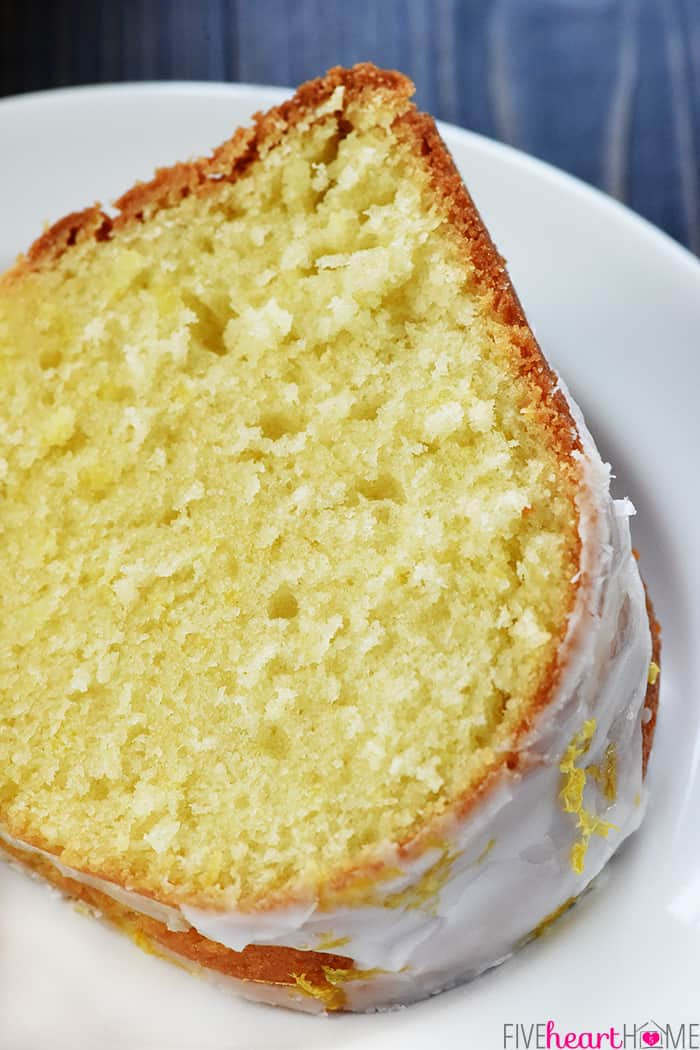 Moist Lemon Pound Cake
 SCRUMPTIOUS Lemon Pound Cake • FIVEheartHOME