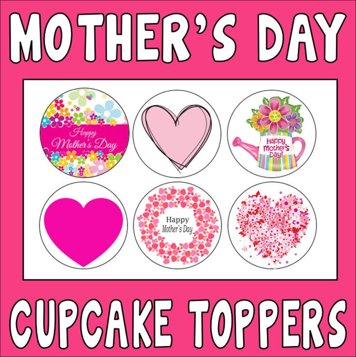 Mother'S Day Cupcakes
 MOTHER S DAY CUPCAKE TOPPERS CAKE RICE PAPER MOM MUMMY