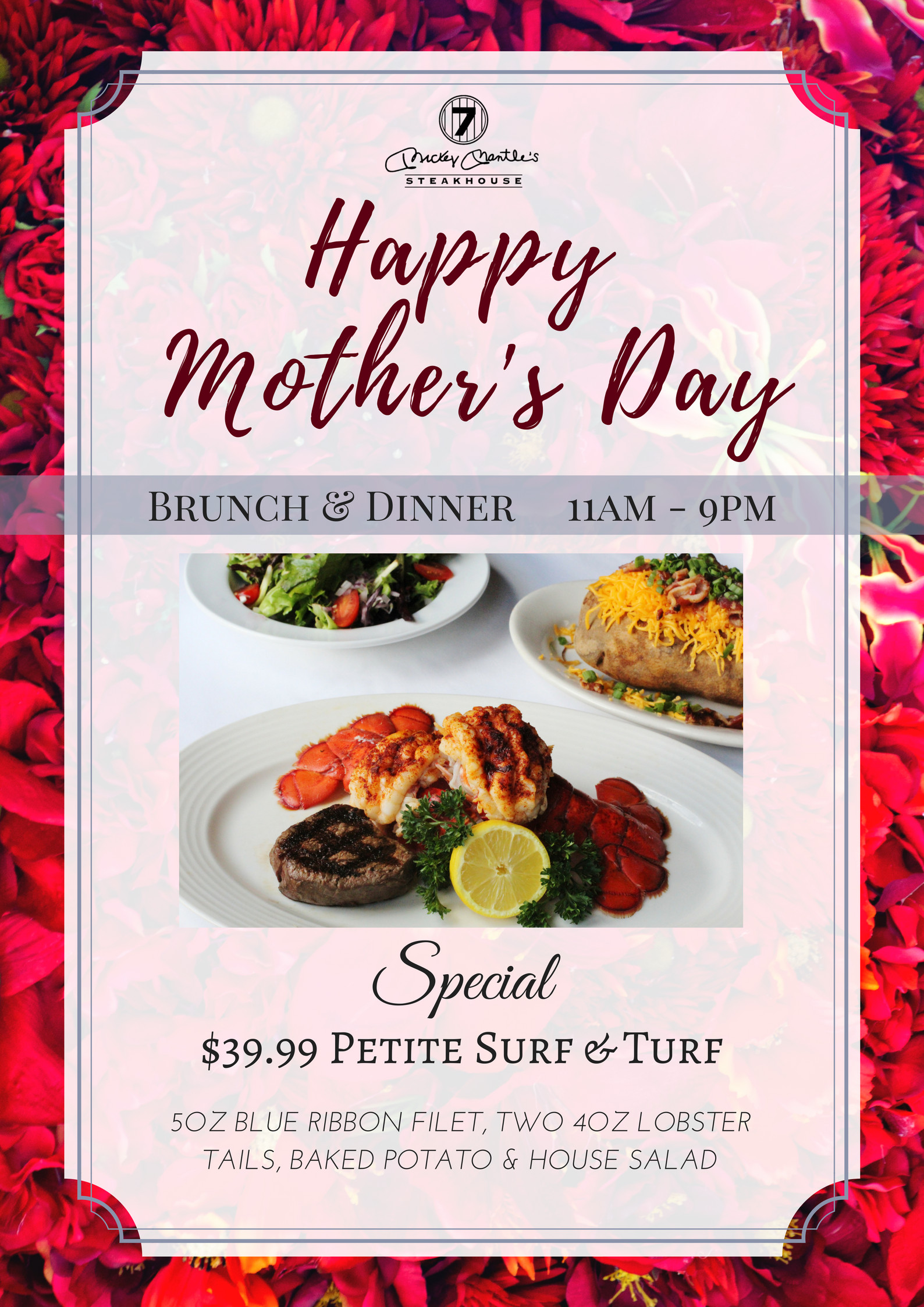 Mothers Day Dinner Restaurant
 Mother s Day Brunch & Dinner OKC Mickey Mantle s Steakhouse