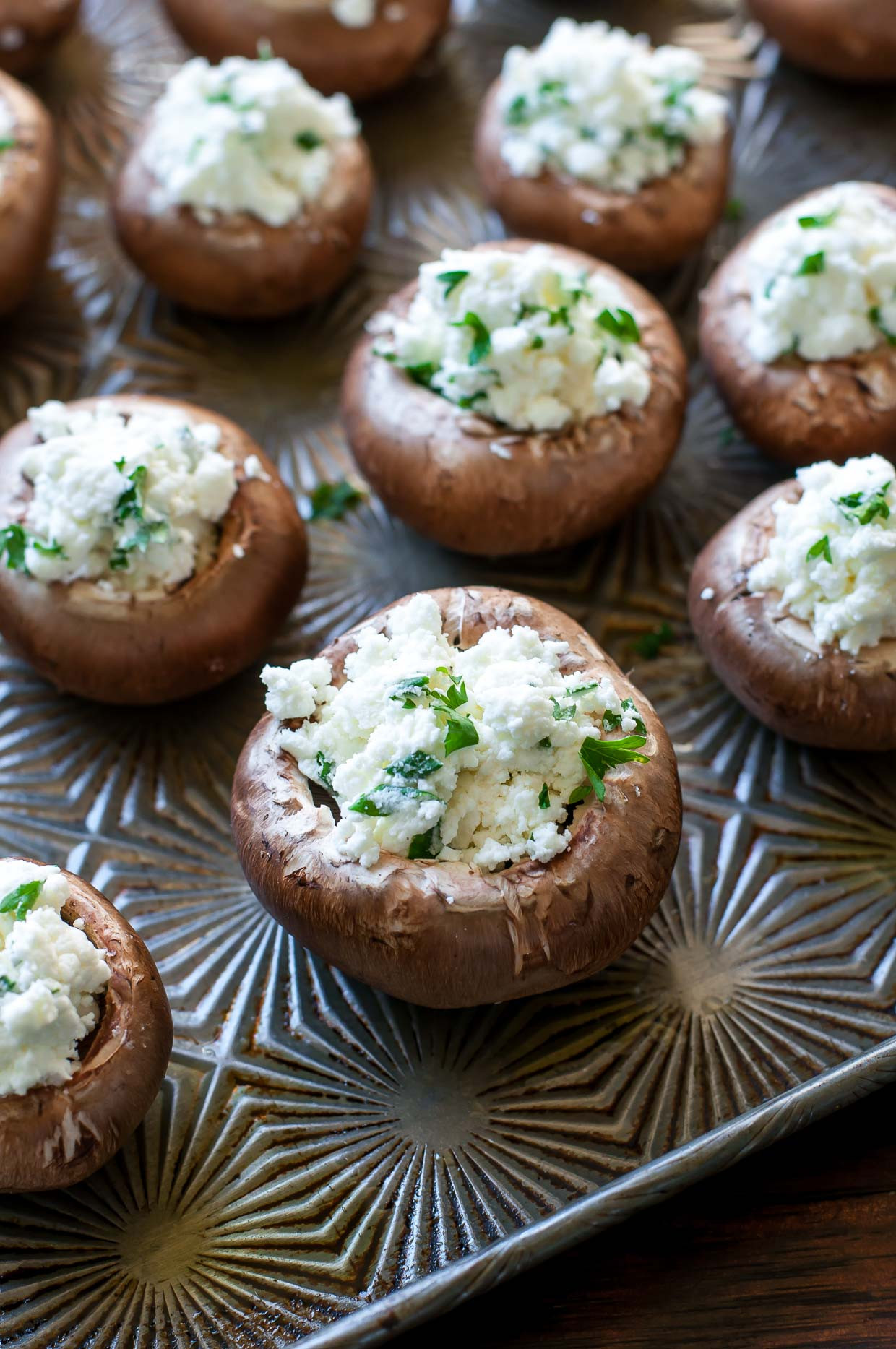 Mushroom Appetizer Recipes
 Herbed Goat Cheese Stuffed Mushrooms Peas And Crayons