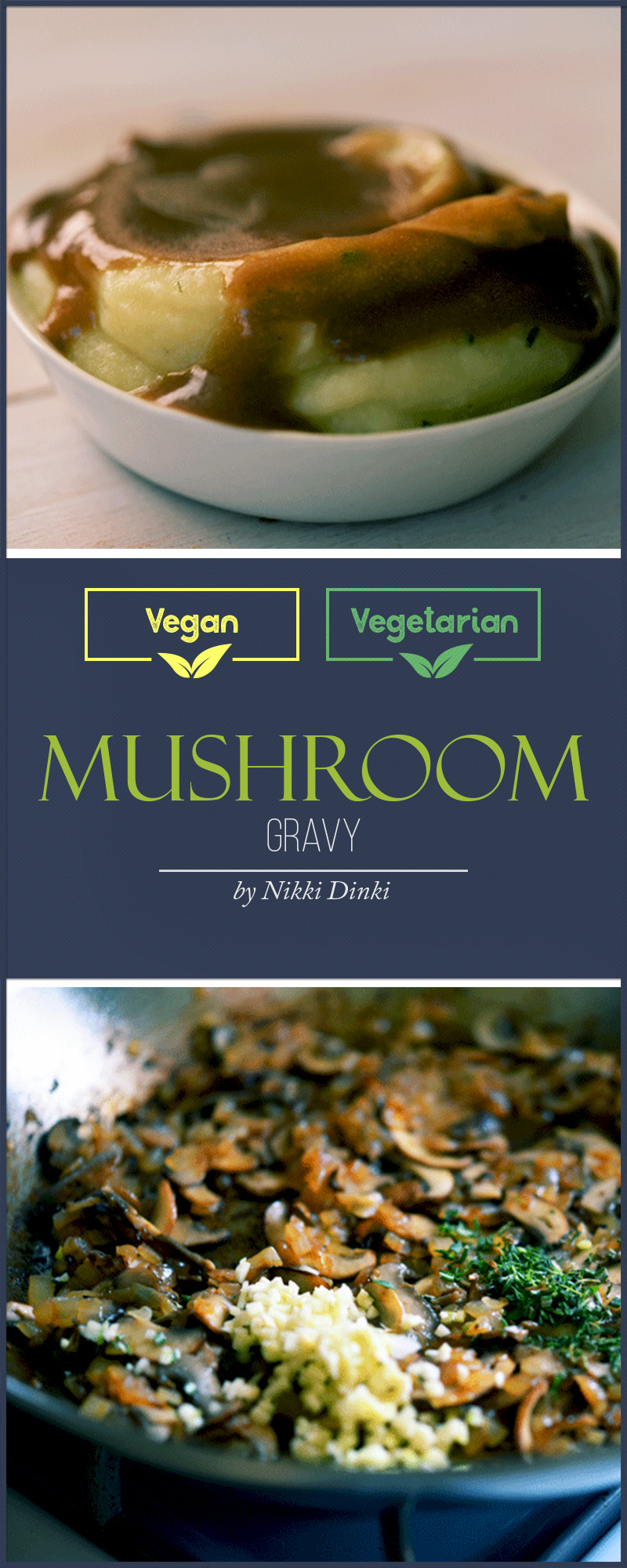 Mushroom Gravy Vegetarian
 Mushroom Gravy Recipe