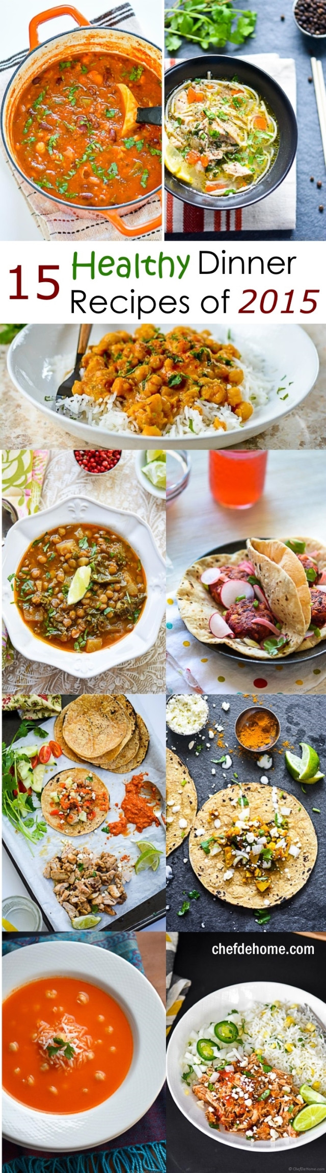 New Dinner Ideas
 15 Top Healthy Dinner Recipes for New Year Meals