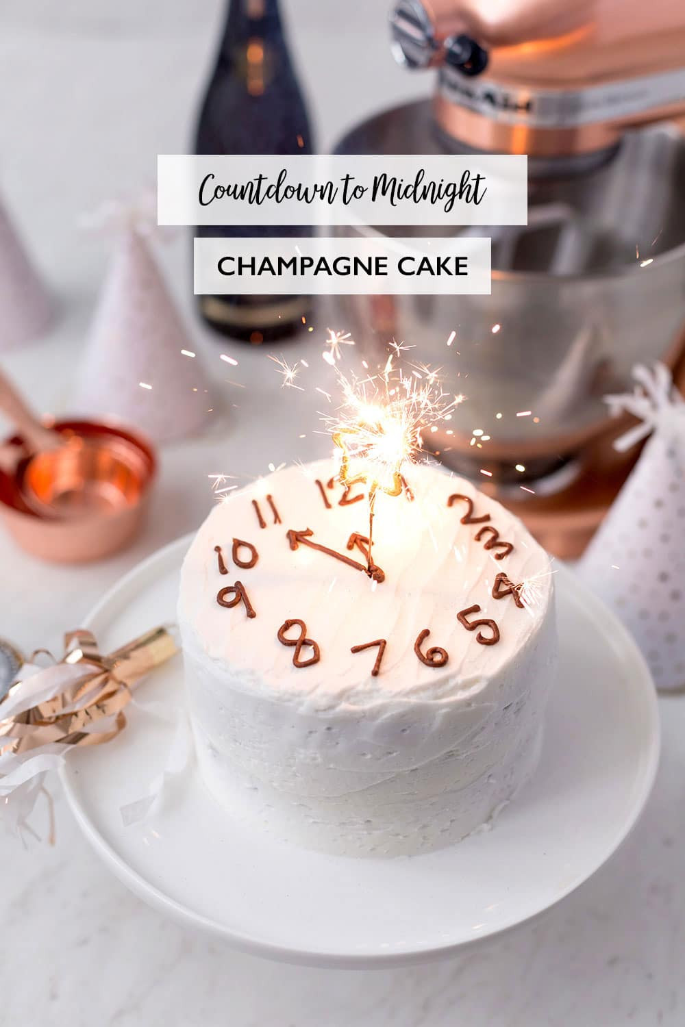New Year Day Dessert Traditions
 Countdown to Midnight Champagne Cake