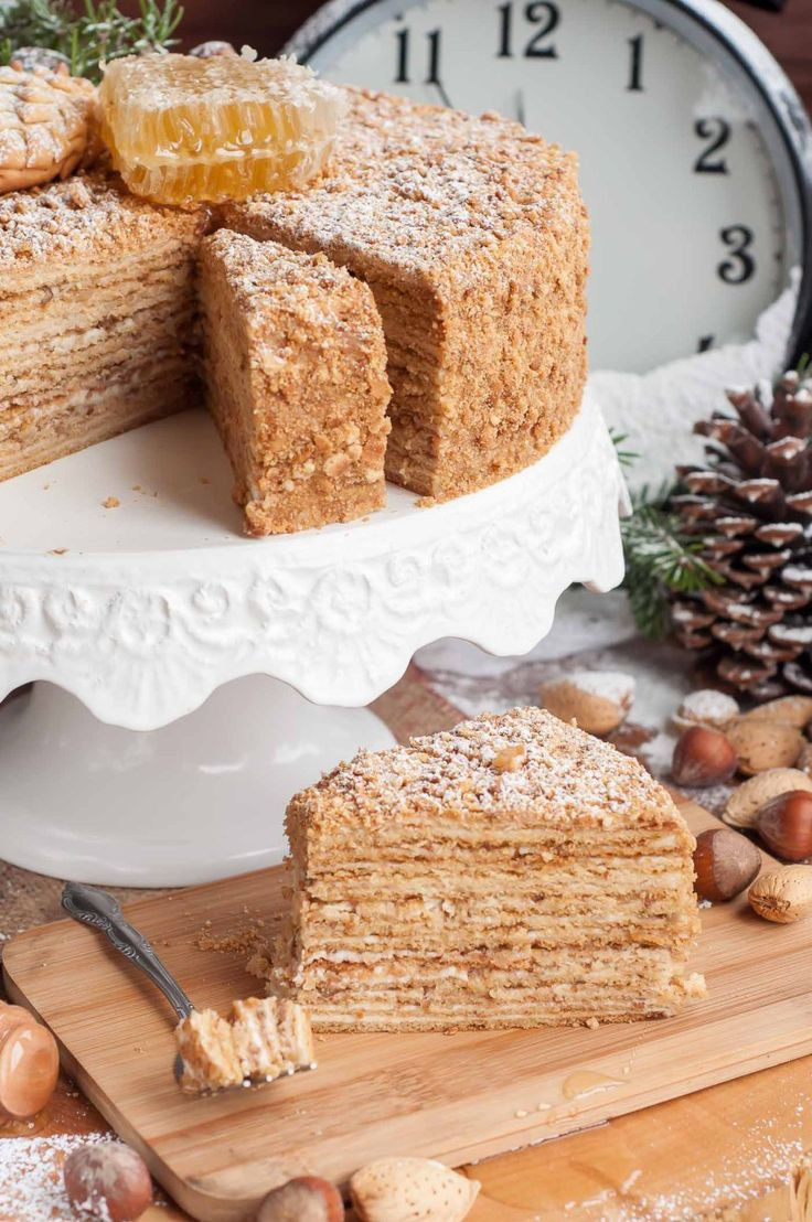New Year Day Dessert Traditions
 New Year s Honey Cake Medovik Recipe