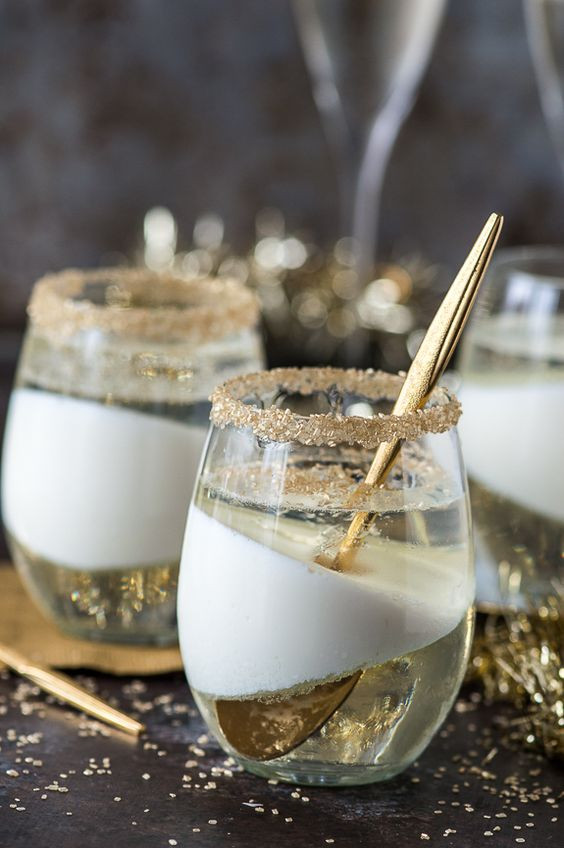New Year Day Dessert Traditions
 Champagne Jello Cups