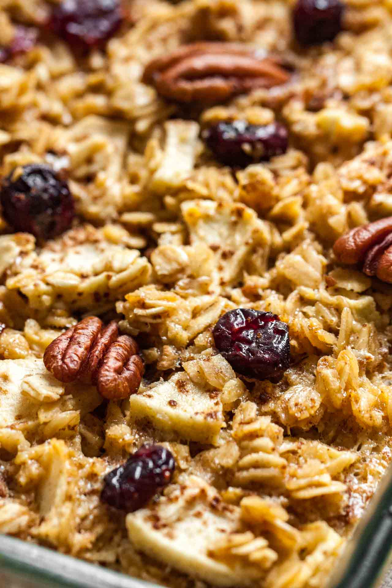 Oatmeal Breakfast Recipes
 Easy Baked Oatmeal Recipe with Apples Cranberries and Pecans