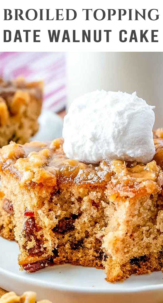 Old Fashioned Rum Fruit Cake Recipe
 An easy date and walnut cake with a broiled topping This