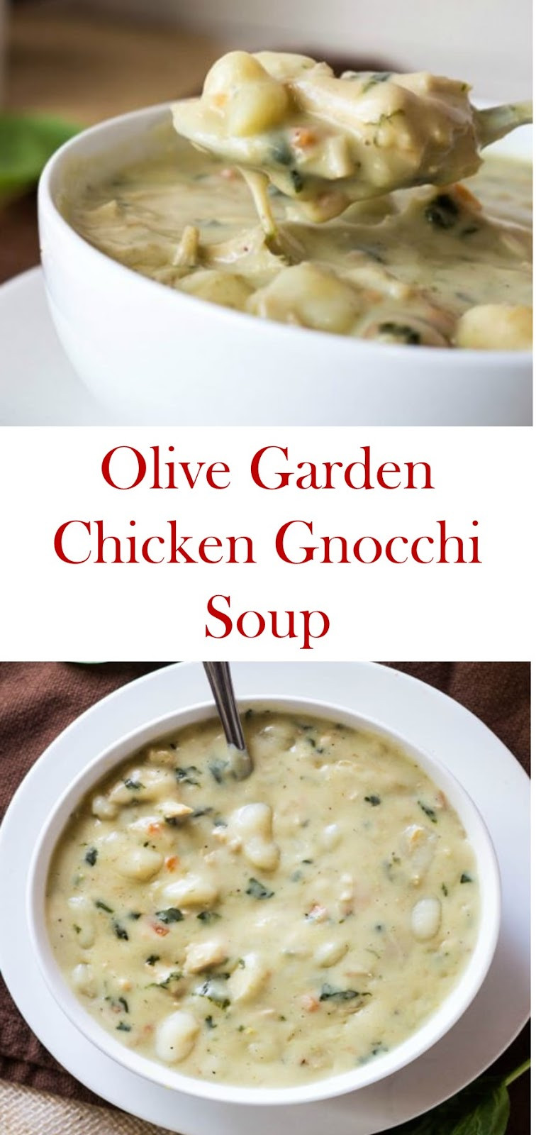 20 Of the Best Ideas for Olive Garden Chicken & Gnocchi soup - Best