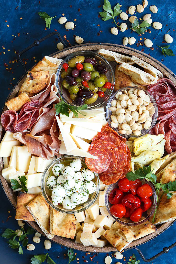Olives And Cheese Appetizers
 Antipasto Appetizer Cheese Board Damn Delicious