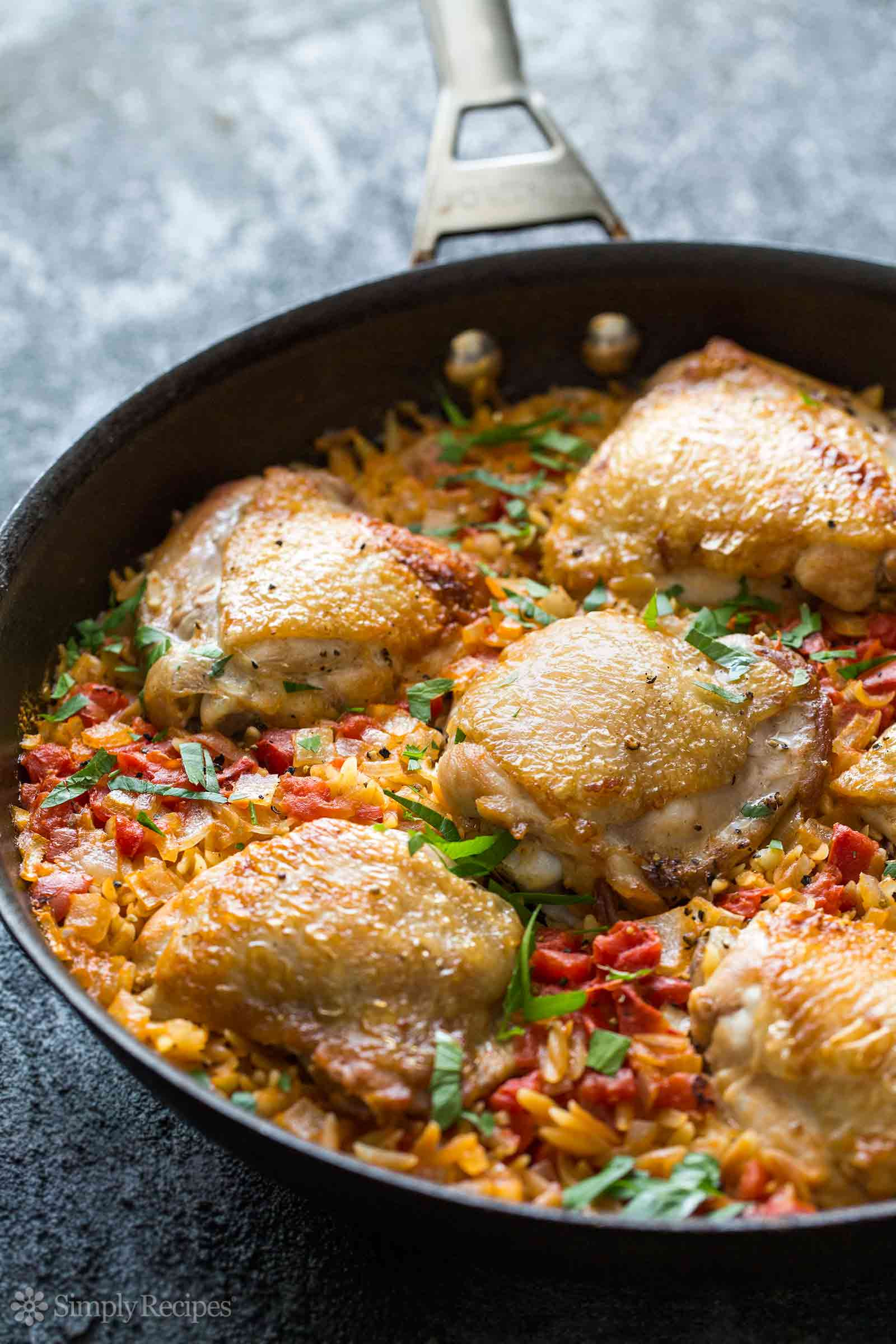One Pot Chicken Thighs Recipe
 e Pot Chicken and Orzo Recipe