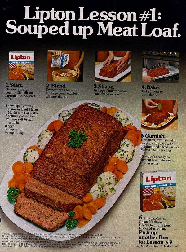 Onion Soup Meatloaf Recipes
 Retro Recipe Souped up Meatloaf