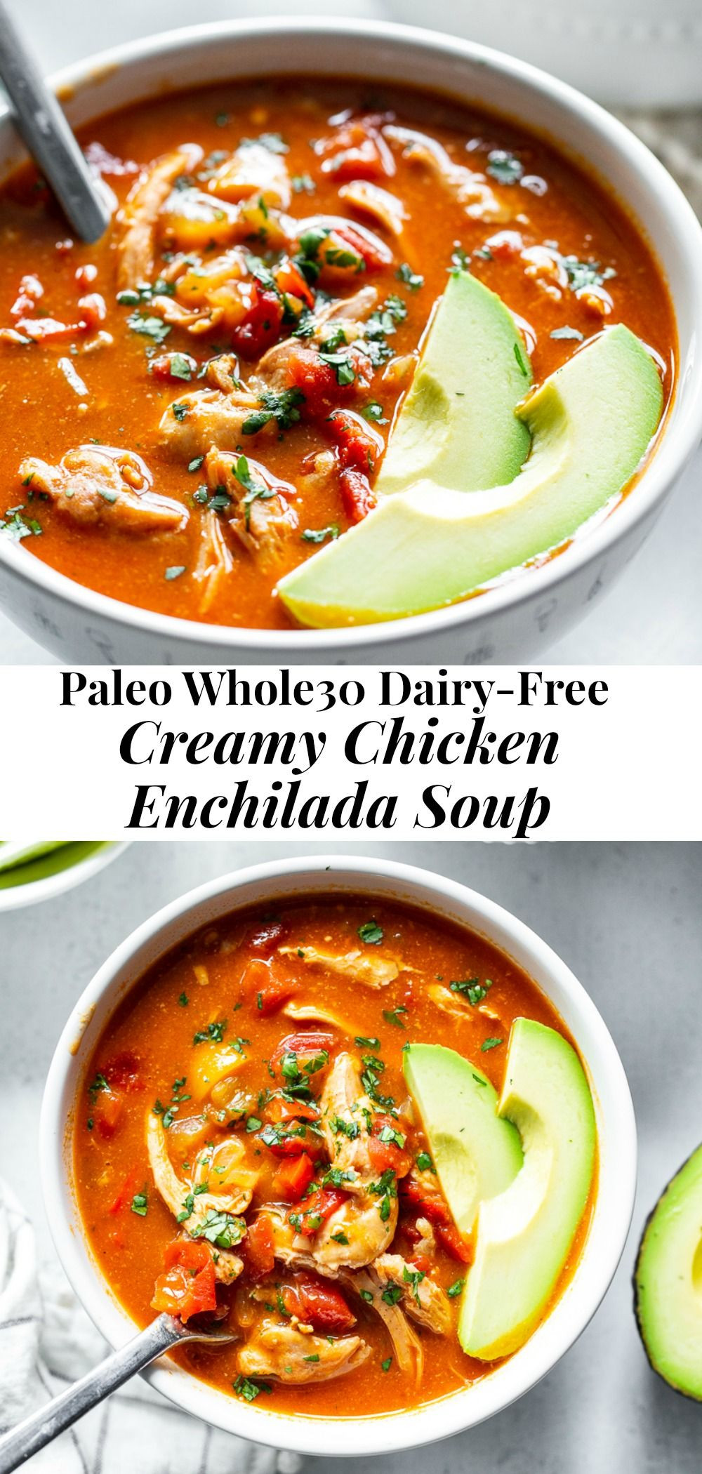 Paleo Chicken Enchilada Soup
 Chicken Enchilada Soup Paleo Dairy Free Whole30
