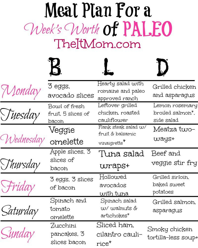 Paleo Diet Menu
 The Paleo Diet A Beginner s Guide and Meal Plan