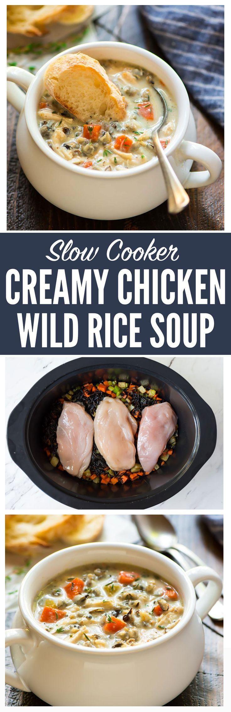 Panera Chicken And Wild Rice Soup Slow Cooker
 Slow Cooker Creamy Chicken and Wild Rice Soup Easy