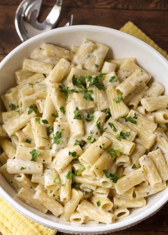Pasta Main Dishes Recipes
 Creamy White Sauce Penne Pasta VIDEO
