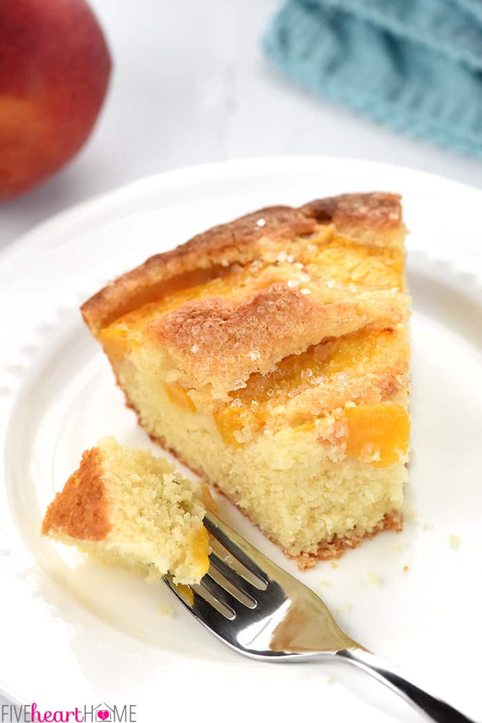 Peach Cake Recipes
 SCRUMPTIOUS Summer Peach Cake • FIVEheartHOME