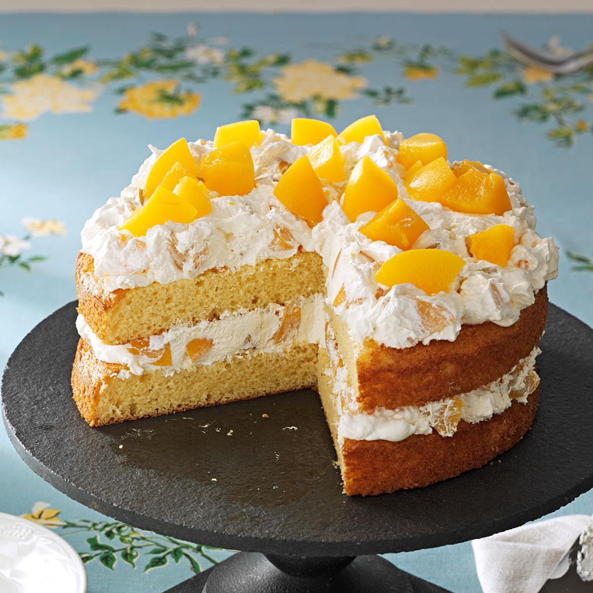 Peach Cake Recipes
 Cake with Peaches Recipe