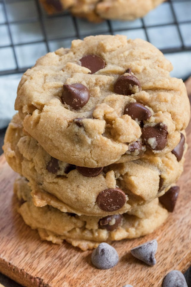 Peanut Butter Cookies With Peanut Butter Chips
 PEANUT BUTTER CHOCOLATE CHIP COOKIES Dessert Recipes Grill