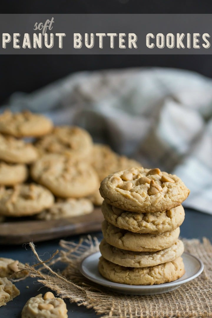 Peanut Butter Cookies With Peanut Butter Chips
 Soft Double Peanut Butter Chip Cookie Recipe Baking A Moment